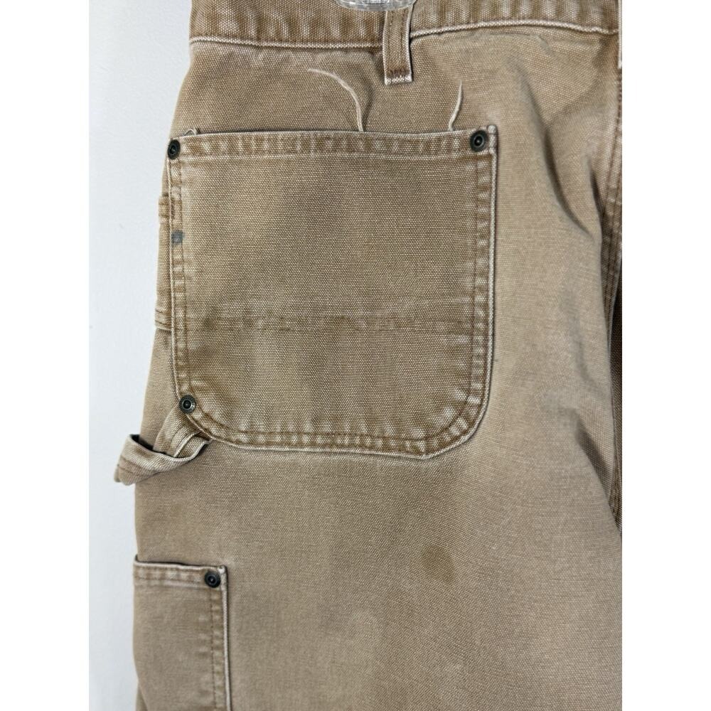 Carhartt Double Knee Carpenter Pants Men's Distressed Canvas Workwear Grunge - Picture 11 of 12